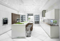 White Floor White Kitchen Design Ideas