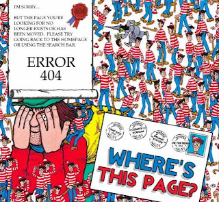 Dónde está la página? Dónde está Wally? 404