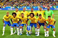 SELECCIÓN DE BRASIL - Temporada 2017-18 - Thiago Silva, Miranda, Paulinho, Danilo y Alisson; Neymar, Willian,Gabriel Jesus, Marcelo, Casemiro y Philippe Coutinho. SELECCIÓN DE BRASIL 1 (Coutinho) SELECCIÓN DE SUIZA 1 (Zuber). 17/06/2018. Copa Mundial de la FIFA Rusia 2018, fase de grupos, Grupo E, 1ª jornada. Rostov, Rusia, Rostov Arena.