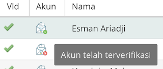 akun ptk telah terverifikasi