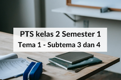 Soal PTS Kelas 2 Semester 1 - Tema 1 Subtema 3 Dan 4