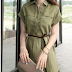 30732  ~ Korea Trendy Button Loose Dress With Belt (RM43)