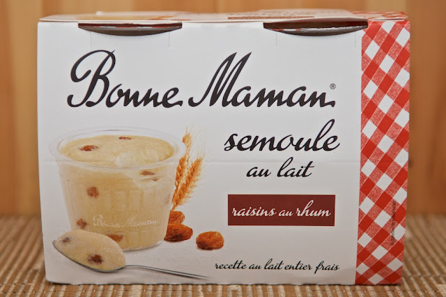 Bonne Maman Semoule au Lait Raisins au Rhum - Dessert - Food - Rhum Raisin - France - Semoule au lait - Lait entier - Avis - Review