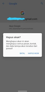 Menghapus Salah Satu Akun Gmail Android Lewat Menu Akun