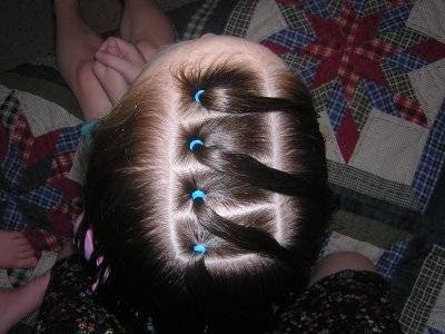 french braid pigtails