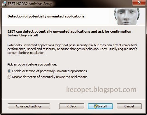 Install Antivirus ESET NOD32 - No Trial | Kecopet Blog