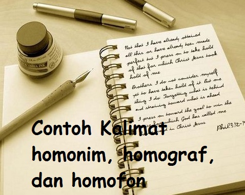 Contoh Kalimat homonim, homograf, dan homofon  Belajar Aktif