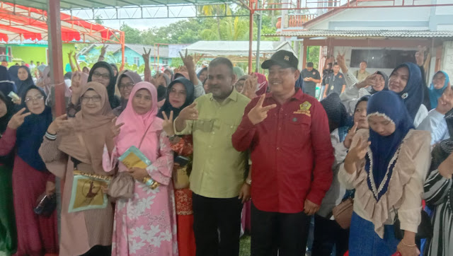 Ratusan Masyarakat Alur Jongkong dan Harjosari Sangat Antusias Hadiri Kampanye Cawagub Kepri Aunur Rafiq
