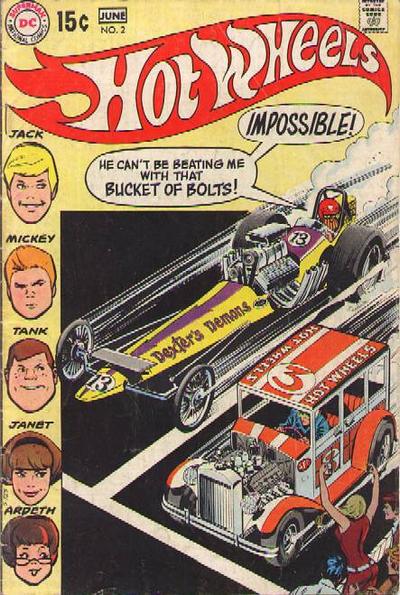 Hot Wheels 2 On Sale March 17 1970 has a cover by Neal Adams