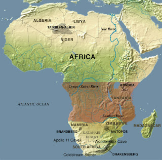 Africa Map Zambezi River