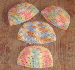 Hats sparkly pastels