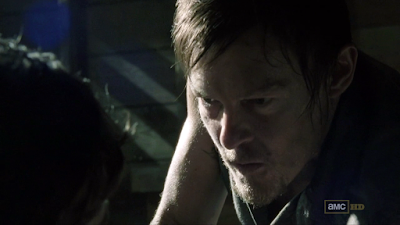 Daryl Dixon in Judge, Jury, Executioner. Daryl about to torture Randall.