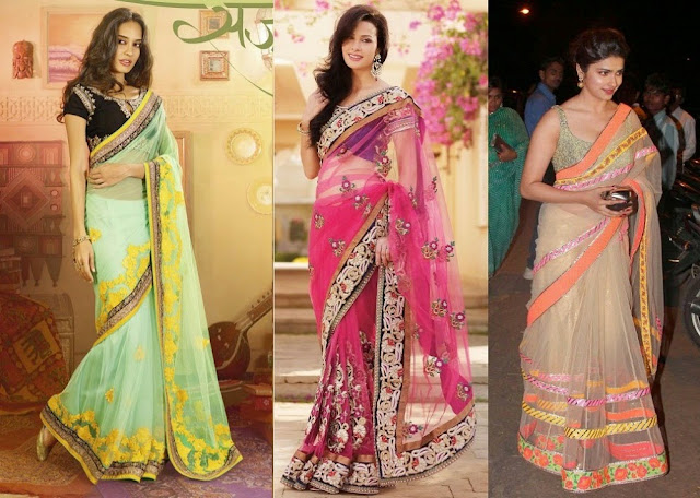 Net Designer Sarees