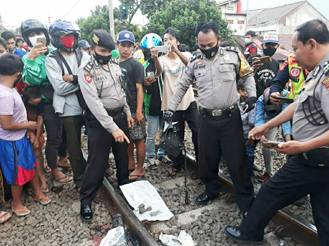   Wanita Paruh Baya Tertabrak KRL di Tanah Sareal Bogor