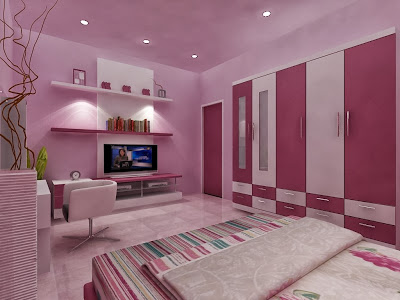  Desain  Interior Kamar  Tidur  Ungu  Desain  Rumah Rumah 