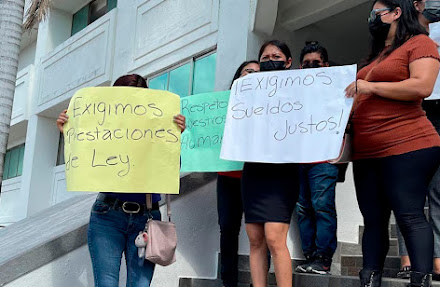 Paro por tiempo indefinido de empleados de los juzgados en Playa del Carmen