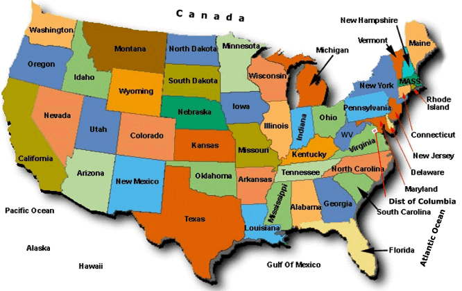 United States Map With States