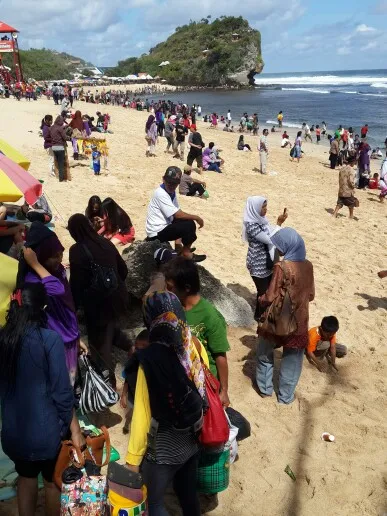 Keindahan Pantai Indrayanti Gunung Kidul, Yogyakarta