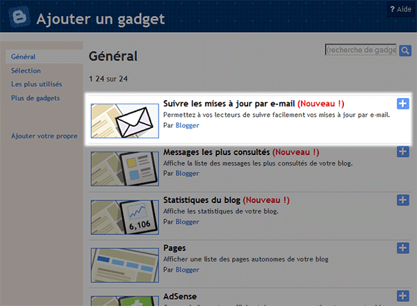 Nouveauté : Suivre les mise à jour par e-mail / Newsletter automatique