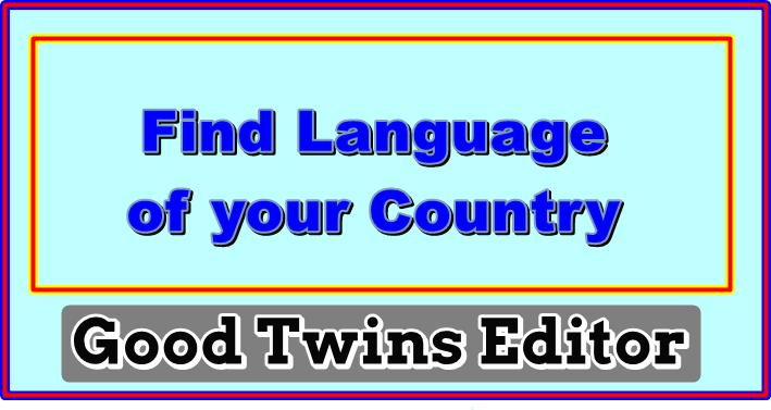 Find Language of your Country