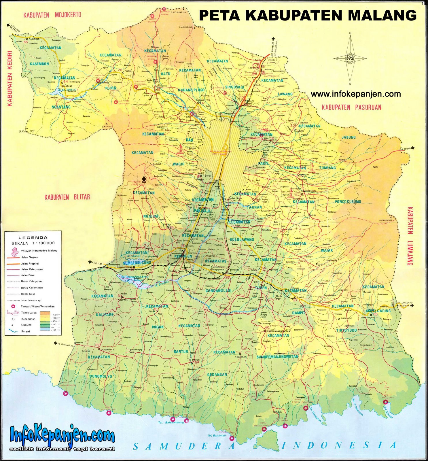  Peta  Kota Peta  Kabupaten Malang