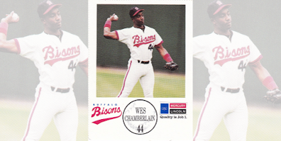 Wes Chamberlain 1990 Buffalo Bisons card