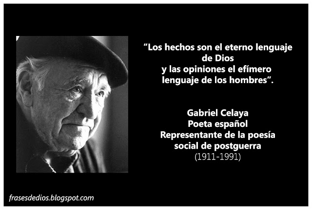 gabriel celaya frases dios