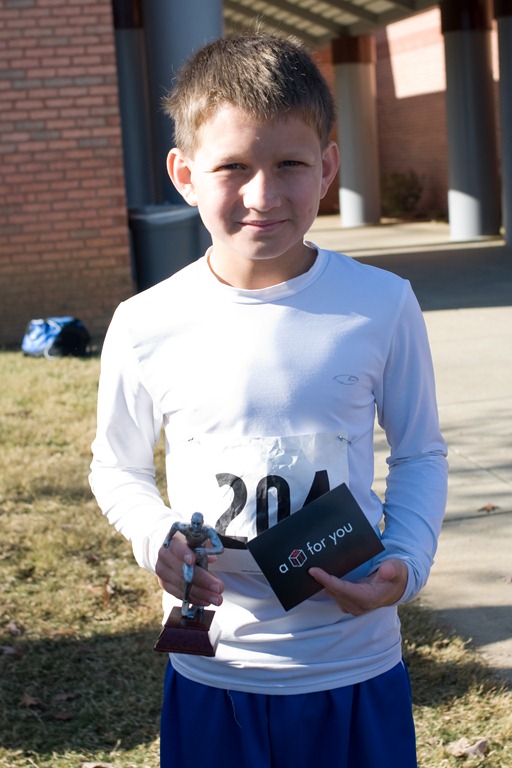 Austin with trophy