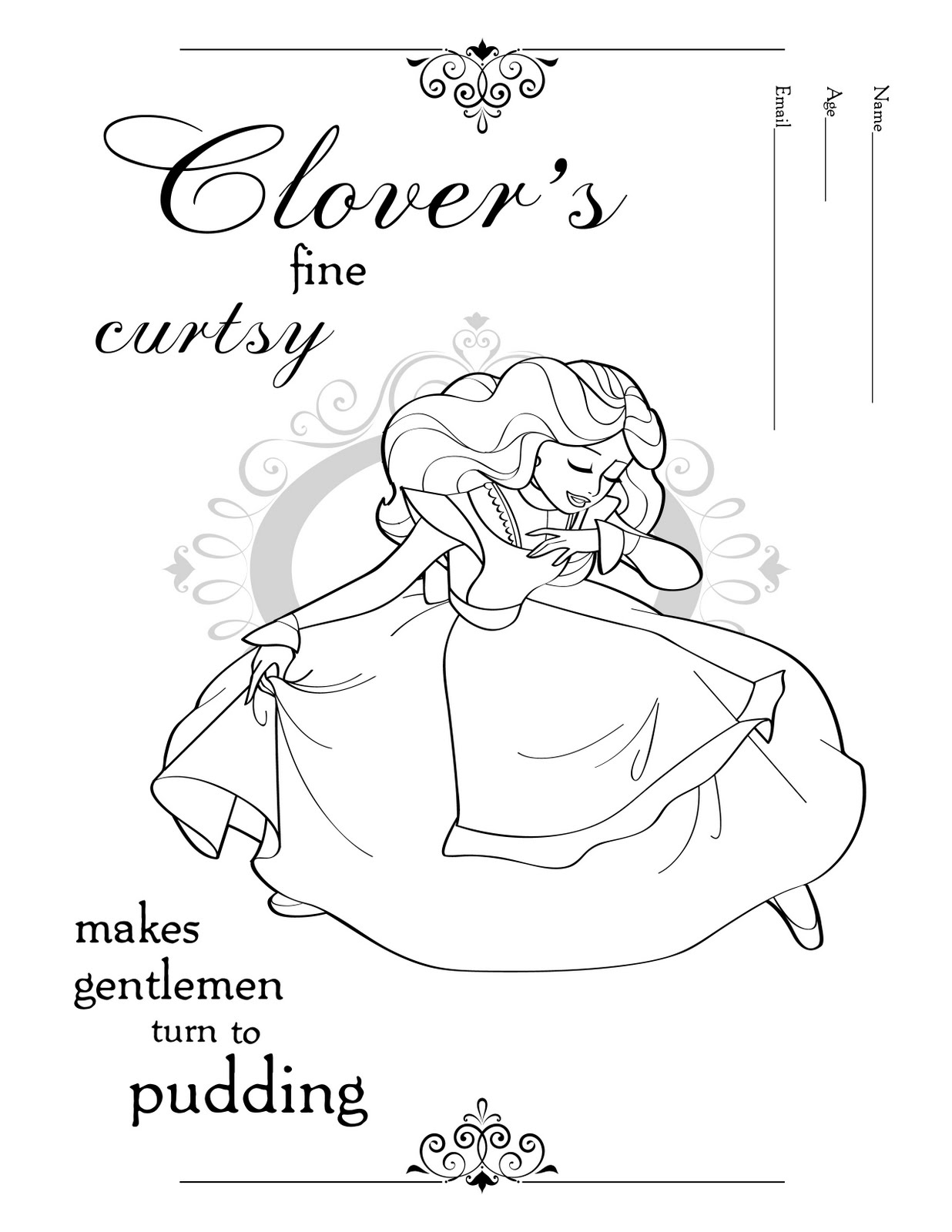 These coloring pages feature characters from the novel You might not be able to tell but they like to dance