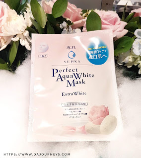 Review Senka Perfect Aqua White Mask Extra White