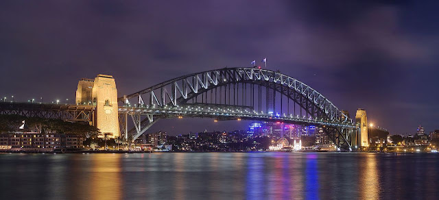 Objek wisata Jembatan Pelabuhan Sydney Australia