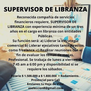 📂  Empleos en Cali hoy como SUPERVISOR DE LIBRANZA 💼  |▷     #SiHayEmpleo #Empleo