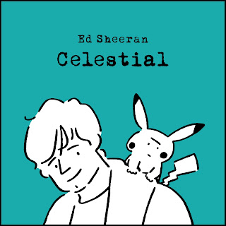cover art for Celestial single by Ed Sheeran collaboration with Pokémon