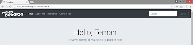 Cara membuat navbar menggunakan bootstrap 4
