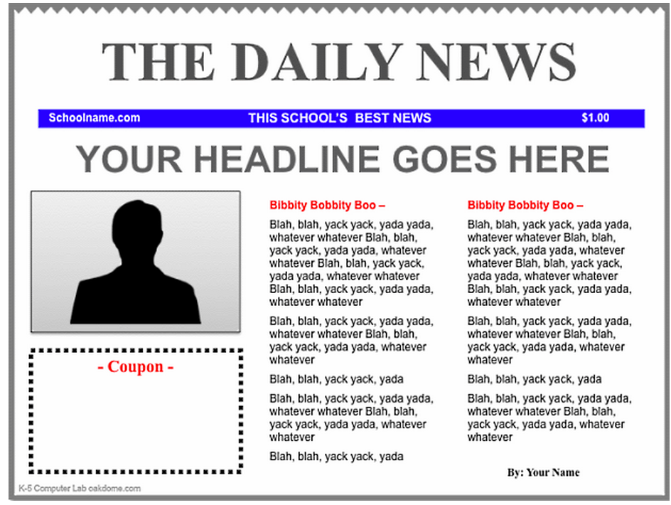 3 Good iPad Newspaper Templates for Teachers | Educational ...