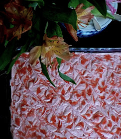 Pineapple Raspberry Sheet Cake recipe, these fruit flavors are like summer in a cake. | Recipe developed by www.BakingInATornado.com | #recipe #cake