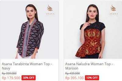 Model Baju Batik Atasan 2018 Wanita 