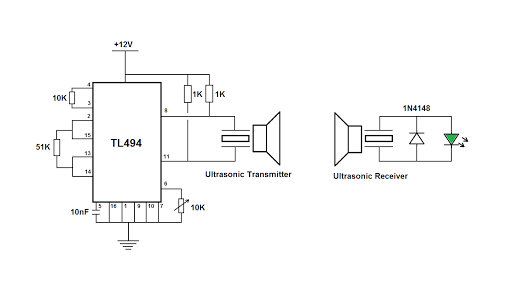 Ultrasonic Wireless Power Transmitter Circuit
