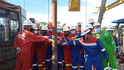 Sinergi Pertamina EP Papua Field dan PDSI Sukses Bor Sumur SLW A9X Dorong Peningkatan Produksi Sorong