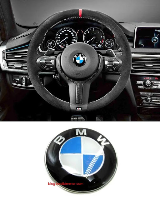 Emblem Stir BMW - Warna Biru Putih