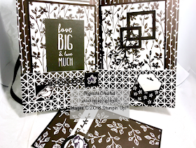 Stampin' Up!® Scrapbook Album using 4 sheets of 12x12 Petal Passion Paper