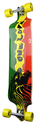 Punked Rasta 2 Drop Down Complete Longboard