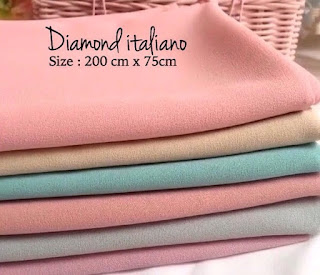 kain diamond georgette italiano adalah