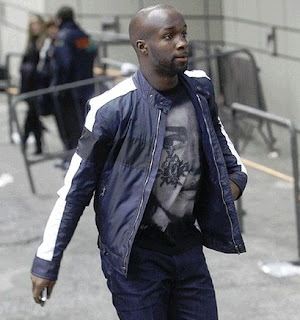 Lass Diarra at the airport entrance