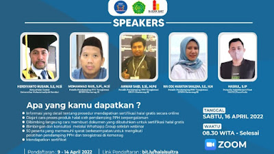 Mau Dapat Sertifikasi Halal Gratis? Ikuti Webinarnya 