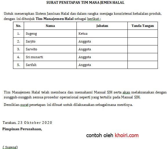 Cara Membuat Tim Manajemen Halal