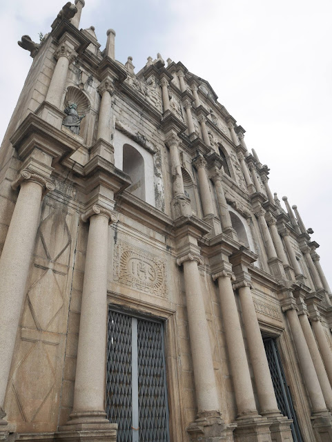 the facade of the ruins of st. paul's in Macau