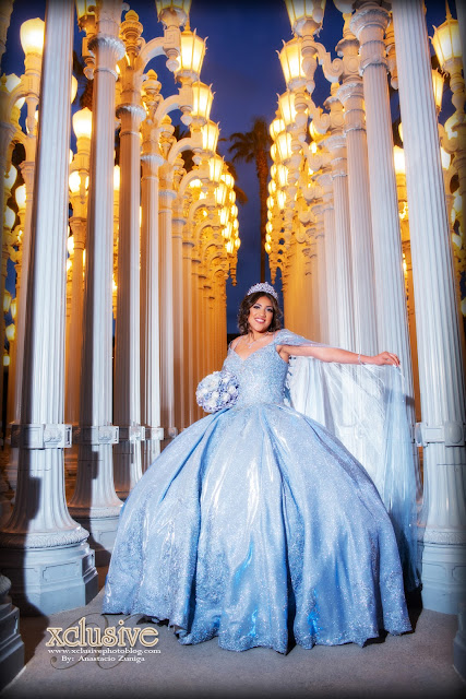 Quinceanera pre shoot at the Urban Lights in Los Angeles California