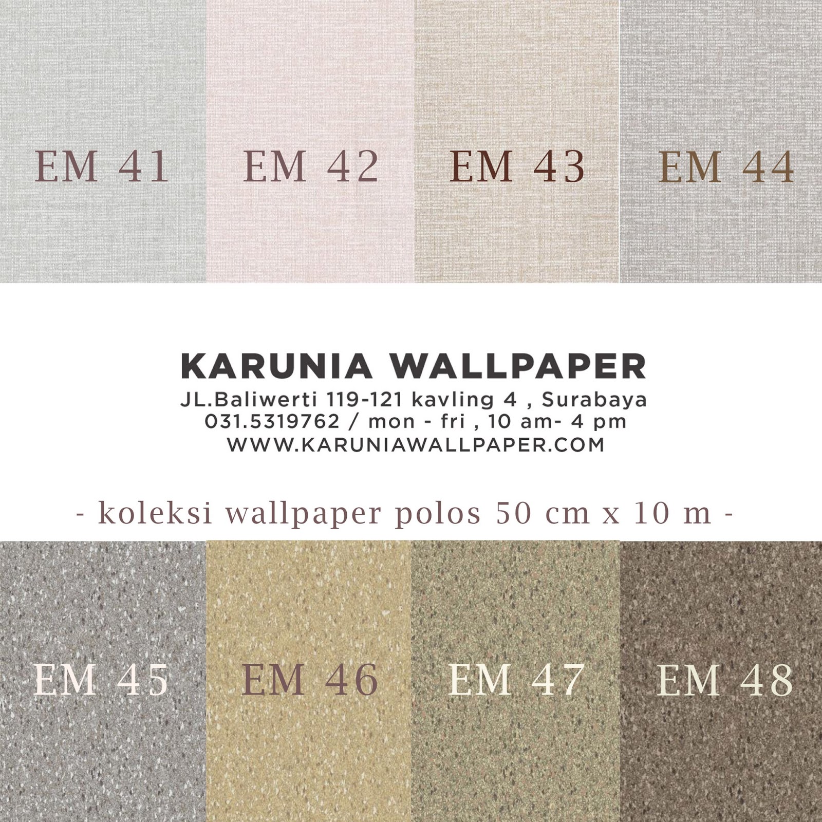 jual wallpaper polos surabaya karuniawallapper