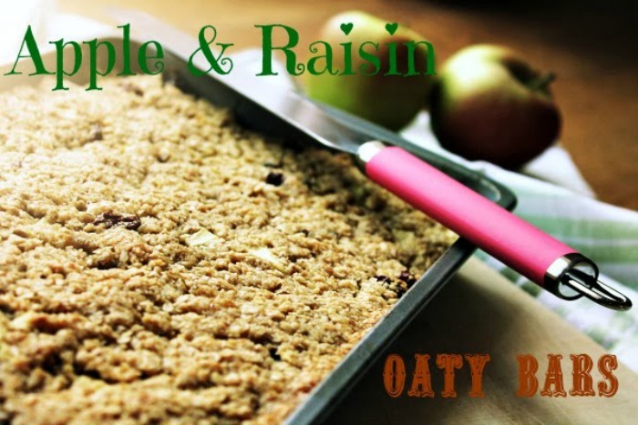 Apple and Raisin Oaty Bars